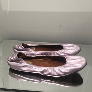 Lanvin ballerinas metallic pink